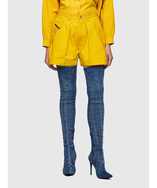 DIESEL（ディーゼル）の「レディース ショートパンツ ツータック（その他パンツ・レディース・イエロー/ベージュ・24inch/26inch/25inch/28inch/23inch/27inch）」の2枚目の写真