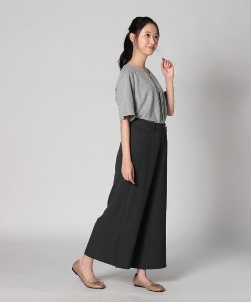 fleur by mint breeze(フルールバイミントブリーズ)の「【M~5L】麻調 ストレッチ ワイドパンツ(その他パンツ・レディース・ベージュ/グリーン/ブラック・4L/M/LL/L/3L/5L)」の8枚目の写真