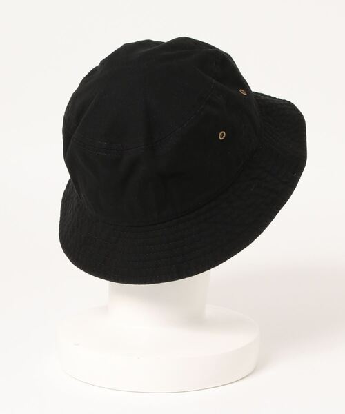 ROUND HOUSE（ラウンドハウス）の「【 newhattan × ROUND HOUSE 】 コットン バケットハット（ハット・メンズ・ブラック/オリーブ/カモフラージュ/グレー・FREE）」の5枚目の写真