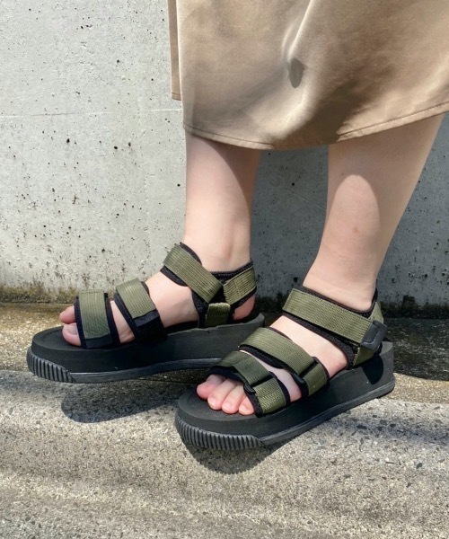 nemne store(ネンネストア)の「まったりするバックルベルトスポサン(サンダル・レディース・ホワイト/ブラック/グレー/カーキ・SMALL/MEDIUM/LARGE)」の10枚目の写真