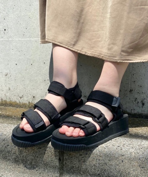 nemne store(ネンネストア)の「まったりするバックルベルトスポサン(サンダル・レディース・ホワイト/ブラック/グレー/カーキ・SMALL/MEDIUM/LARGE)」の13枚目の写真