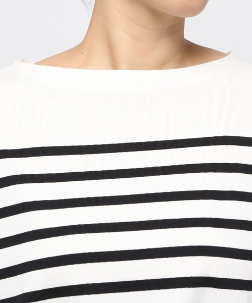 GLOBAL WORK（グローバルワーク）の「バスクボーダーチュニック6分袖/ 951582（Tシャツ/カットソー・レディース・その他/ブルー系その他・FREE）」の6枚目の写真