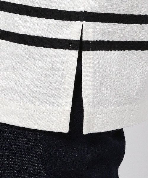 GLOBAL WORK（グローバルワーク）の「バスクボーダーチュニック6分袖/ 951582（Tシャツ/カットソー・レディース・その他/ブルー系その他・FREE）」の8枚目の写真