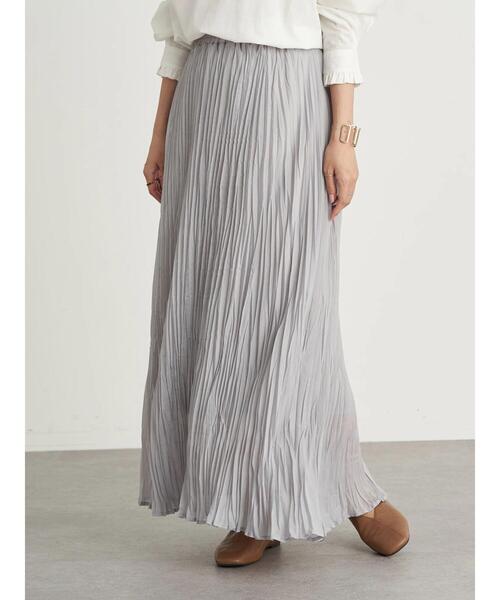 earth music&ecology（アースミュージックアンドエコロジー）の「【WEB限定】プリーツスカート ＊（スカート・レディース・ライトグレー/ブラック/ミント/ラベンダー/その他8・FREE）」の6枚目の写真