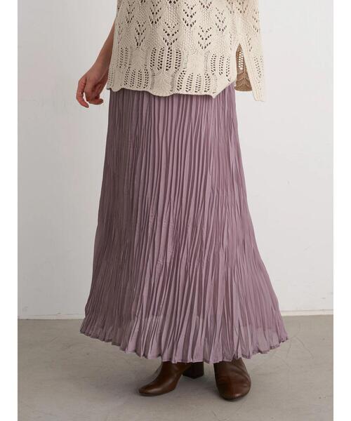 earth music&ecology（アースミュージックアンドエコロジー）の「【WEB限定】プリーツスカート ＊（スカート・レディース・ライトグレー/ブラック/ミント/ラベンダー/その他8・FREE）」の9枚目の写真