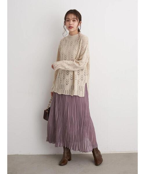 earth music&ecology（アースミュージックアンドエコロジー）の「【WEB限定】プリーツスカート ＊（スカート・レディース・ライトグレー/ブラック/ミント/ラベンダー/その他8・FREE）」の16枚目の写真