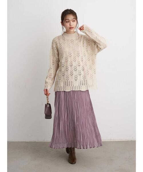 earth music&ecology（アースミュージックアンドエコロジー）の「【WEB限定】プリーツスカート ＊（スカート・レディース・ライトグレー/ブラック/ミント/ラベンダー/その他8・FREE）」の17枚目の写真