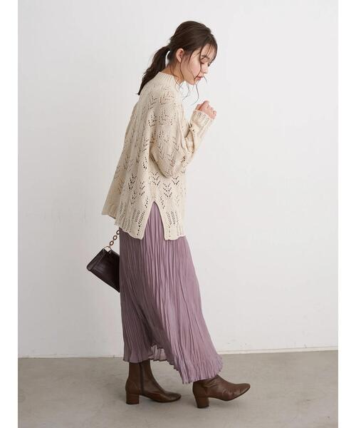 earth music&ecology（アースミュージックアンドエコロジー）の「【WEB限定】プリーツスカート ＊（スカート・レディース・ライトグレー/ブラック/ミント/ラベンダー/その他8・FREE）」の18枚目の写真