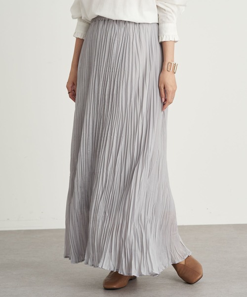 earth music&ecology（アースミュージックアンドエコロジー）の「【WEB限定】プリーツスカート ＊（スカート・レディース・ライトグレー/ブラック/ミント/ラベンダー/その他8・FREE）」の3枚目の写真