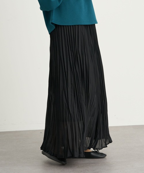 earth music&ecology（アースミュージックアンドエコロジー）の「【WEB限定】プリーツスカート ＊（スカート・レディース・ライトグレー/ブラック/ミント/ラベンダー/その他8・FREE）」の2枚目の写真