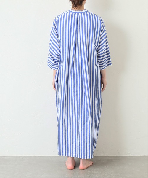 JOURNAL STANDARD LUXE（ジャーナルスタンダード　ラックス）の「ストライプ スタンドカラードルマンワンピース◆（ワンピース・レディース・ネイビー・FREE）」の12枚目の写真