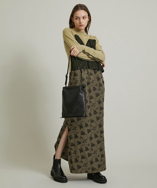 MARROW（マロウ）の「【MARROW(マロー)】ソフトボックス/MA-AC1301（ショルダーバッグ・レディース・ブラック/アイボリー・FREE）」の3枚目の写真