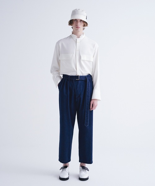 CULLNI クルニ　テーパードパンツ　ベルト付き　1 CULLNI クルニ 4タックテーパードパンツ(SS) | T.T. GARRET