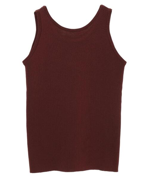 earth music&ecology（アースミュージックアンドエコロジー）の「アメスリニットタンクトップ ＊（タンクトップ・レディース・ブラウン/ホワイト系その他2/ベージュ・L/S/M）」の18枚目の写真