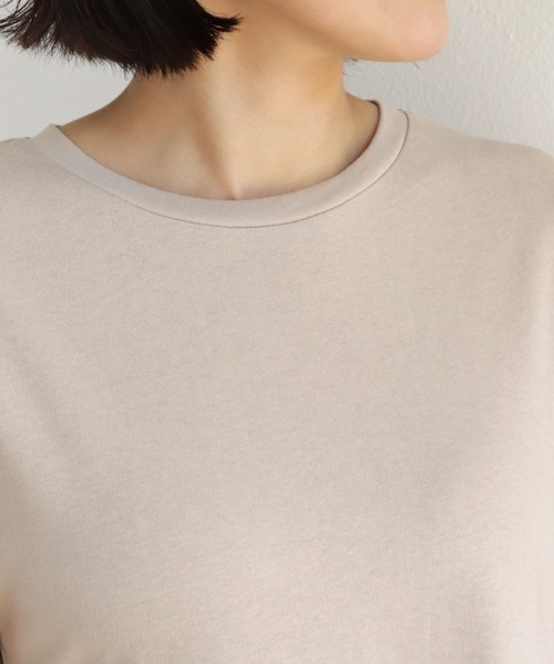 andme(アンドミー)の「コットンフレンチスリーブフレアTシャツワンピース(ワンピース・レディース・オフホワイト/チャコールグレー/ブラック/ライトブラウン/ベージュ・M)」の21枚目の写真