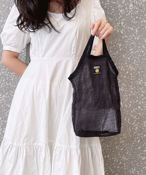 shopnikoniko（ショップニコニコ）の「軽量メッシュバッグ（ハンドバッグ・レディース・アイボリー/ピンク/ブルー/ブラック・フリー）」の20枚目の写真