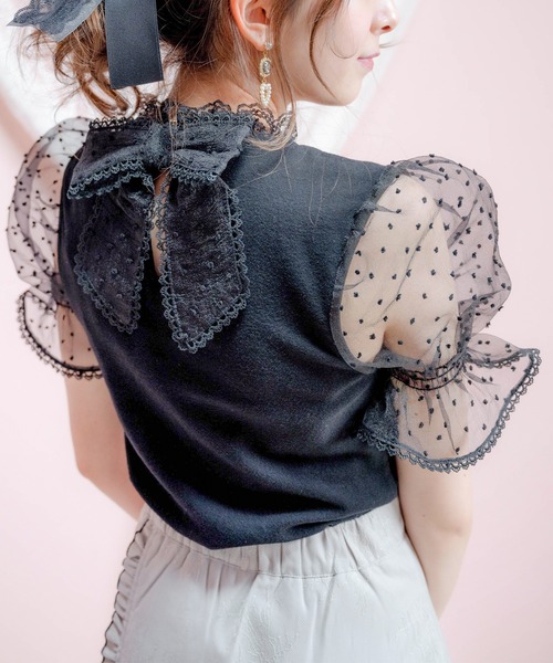 ROJITA（ロジータ）の「シアードットパフスリーブトップス（T