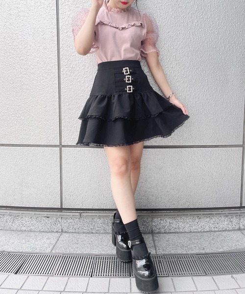 ROJITA（ロジータ）の「シアードットパフスリーブトップス（Tシャツ/カットソー・レディース・ピンク/ホワイト/ブラック・FREE）」の22枚目の写真