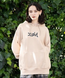 X-girl | THICK RUBBER MILLS LOGO SWEAT HOODIE(パーカー)