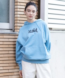X-girl | THICK RUBBER MILLS LOGO SWEAT HOODIE(パーカー)