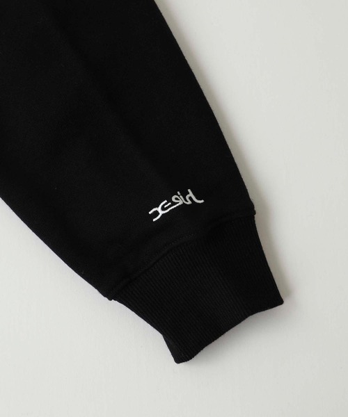 X-girl（エックスガール）の「THICK RUBBER MILLS LOGO SWEAT HOODIE（パーカー・レディース・ライトブルー/ブラック/ベージュ/パープル・S/M/L/XL）」の15枚目の写真