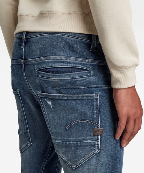 G-STAR（ジースター）の「D-STAQ 3D SLIM JEANS/スリムテーパード（デニムパンツ・メンズ・インディゴブルー・28/32/29/32/27/30/28/30/30/32/32/32/31/32/33/32/34/32/29/30/26/30/27/32/30/30/31/30/36/32）」の3枚目の写真