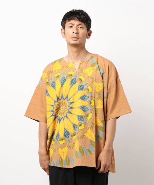 チャイハネ（チャイハネ）の「【チャイハネ】メンデルMEN'Sトップス（その他トップス・メンズ・ホワイト/ベージュ/キャメル・FREE）」の4枚目の写真