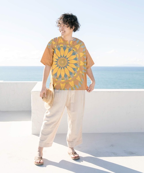 チャイハネ（チャイハネ）の「【チャイハネ】メンデルMEN'Sトップス（その他トップス・メンズ・ホワイト/ベージュ/キャメル・FREE）」の6枚目の写真