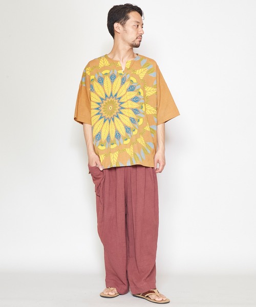 チャイハネ（チャイハネ）の「【チャイハネ】メンデルMEN'Sトップス（その他トップス・メンズ・ホワイト/ベージュ/キャメル・FREE）」の13枚目の写真