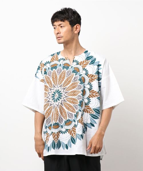 チャイハネ（チャイハネ）の「【チャイハネ】メンデルMEN'Sトップス（その他トップス・メンズ・ホワイト/ベージュ/キャメル・FREE）」の19枚目の写真