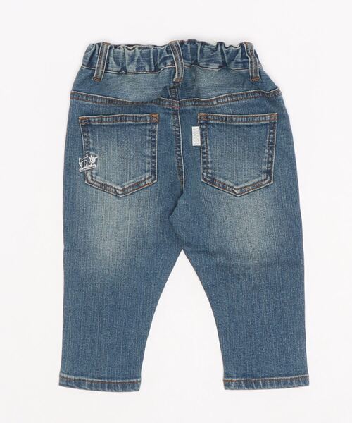Ocean&Ground（オーシャン&グラウンド）の「5027004/ﾃﾞﾆﾑﾃｰﾊﾟｰﾄﾞﾊﾟﾝﾂ（デニムパンツ・キッズ・インディゴブルー・110cm/120cm/140cm/90cm/130cm/100cm）」の2枚目の写真