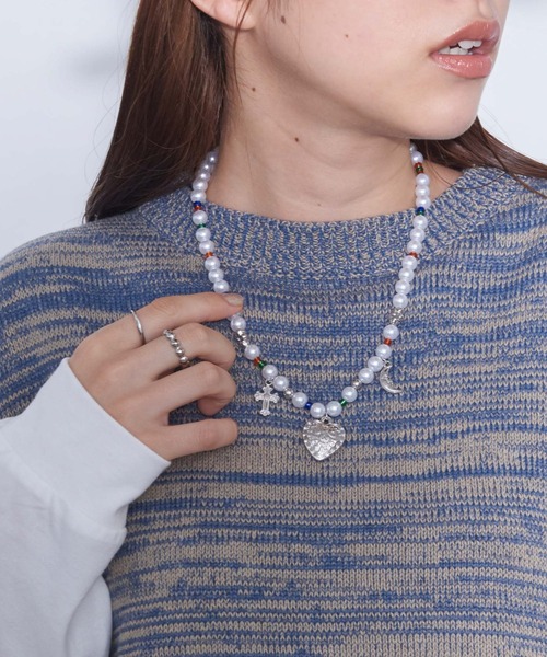 WEGO(ウィゴー)の「WEGO/チャームジャラパールネックレス(ネックレス・レディース・その他1/その他2/その他3・FREE)」の2枚目の写真