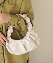 【 ammy. / エイミードット 】 ギャザー ハンドル ミニ ハンドバッグ