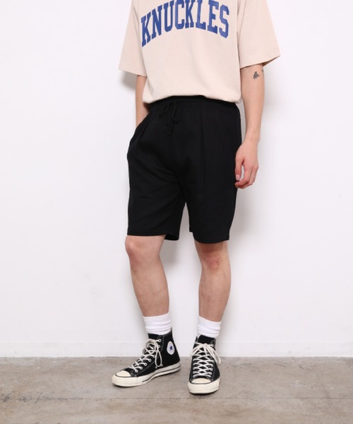 bonjour bonsoir（ボンジュール　ボンソワール）の「【bonjour bonsoir/ボンジュール・ボンソワール】シェフショーツ（その他パンツ・メンズ・ブラック/ベージュ/オリーブ/ネイビー/パープル・M/L）」の2枚目の写真