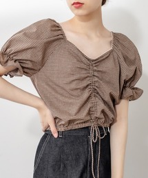 OLIVE des OLIVE | 多幸感クロップド胸くしゅブラウス(シャツ/ブラウス)