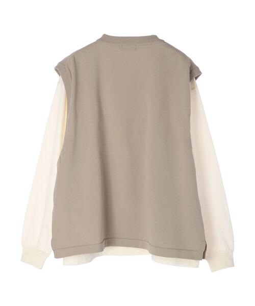 CRAFT STANDARD BOUTIQUE(クラフトスタンダードブティック)の「ライトニットベスト+長袖カットTEE *(ベスト・メンズ・ブラック/ベージュ/グレー・M/L)」の17枚目の写真