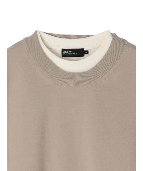 CRAFT STANDARD BOUTIQUE(クラフトスタンダードブティック)の「ライトニットベスト+長袖カットTEE *(ベスト・メンズ・ブラック/ベージュ/グレー・M/L)」の16枚目の写真