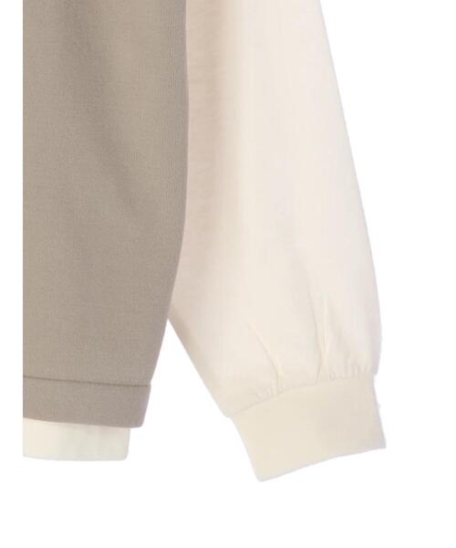 CRAFT STANDARD BOUTIQUE(クラフトスタンダードブティック)の「ライトニットベスト+長袖カットTEE *(ベスト・メンズ・ブラック/ベージュ/グレー・M/L)」の15枚目の写真
