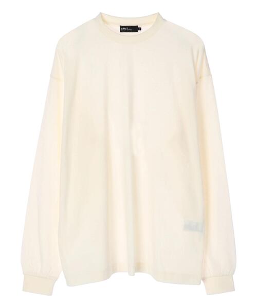CRAFT STANDARD BOUTIQUE(クラフトスタンダードブティック)の「ライトニットベスト+長袖カットTEE *(ベスト・メンズ・ブラック/ベージュ/グレー・M/L)」の12枚目の写真