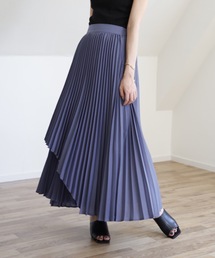 UNFIELD | 【UNFIELD×mopコラボ　アシンメトリープリーツラップスカート】(スカート)