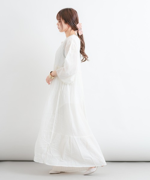 Wordtrobe（ワードトローブ）の「【wordtrobe】コットンボイルレースワンピース（ワンピース・レディース・オフホワイト・FREE）」の2枚目の写真