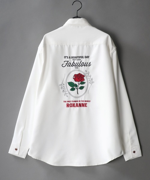 SITRY(シトリー)の「別注 Back stitch Regular collar shirt/バックステッチ レギュラーカラー トロミシャツ(シャツ/ブラウス・メンズ・ホワイト/チャコールグレー/ブラック/ベージュ/ブルー/ブラウン/ブルー系その他/グリーン/ブラック系その他/ベージュ系その他/ホワイト系その他/ホワイト系その他2/ブラック系その他2/ブラック系その他3・LL/M/L)」の3枚目の写真