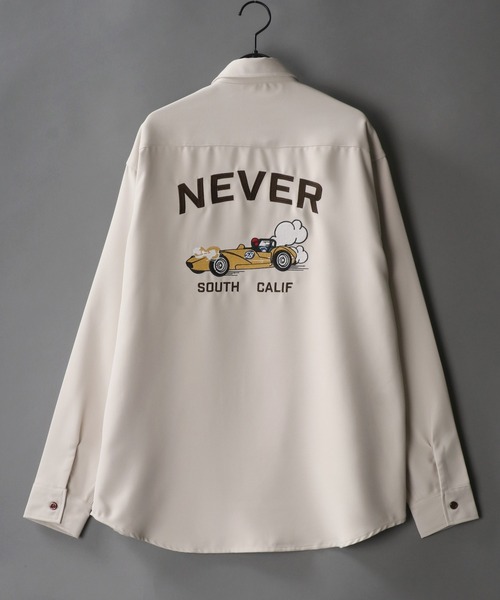 SITRY(シトリー)の「別注 Back stitch Regular collar shirt/バックステッチ レギュラーカラー トロミシャツ(シャツ/ブラウス・メンズ・ホワイト/チャコールグレー/ブラック/ベージュ/ブルー/ブラウン/ブルー系その他/グリーン/ブラック系その他/ベージュ系その他/ホワイト系その他/ホワイト系その他2/ブラック系その他2/ブラック系その他3・LL/M/L)」の11枚目の写真