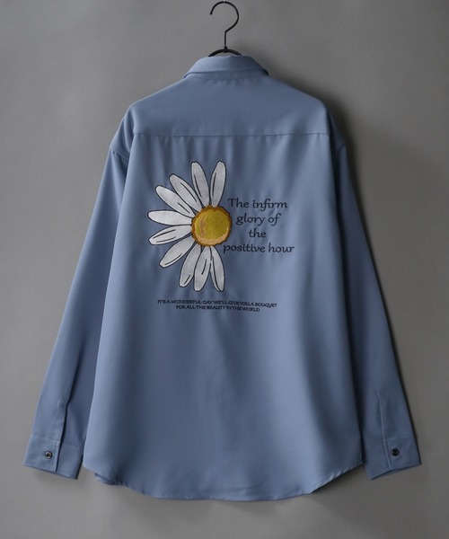 SITRY(シトリー)の「別注 Back stitch Regular collar shirt/バックステッチ レギュラーカラー トロミシャツ(シャツ/ブラウス・メンズ・ホワイト/チャコールグレー/ブラック/ベージュ/ブルー/ブラウン/ブルー系その他/グリーン/ブラック系その他/ベージュ系その他/ホワイト系その他/ホワイト系その他2/ブラック系その他2/ブラック系その他3・LL/M/L)」の14枚目の写真