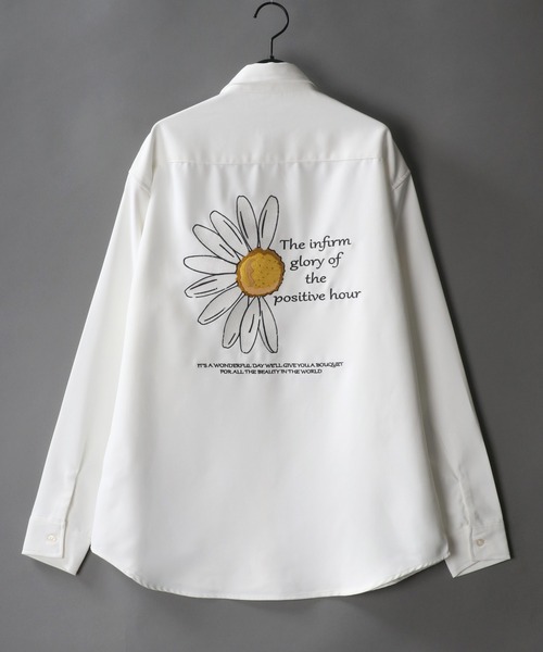 SITRY(シトリー)の「別注 Back stitch Regular collar shirt/バックステッチ レギュラーカラー トロミシャツ(シャツ/ブラウス・メンズ・ホワイト/チャコールグレー/ブラック/ベージュ/ブルー/ブラウン/ブルー系その他/グリーン/ブラック系その他/ベージュ系その他/ホワイト系その他/ホワイト系その他2/ブラック系その他2/ブラック系その他3・LL/M/L)」の2枚目の写真