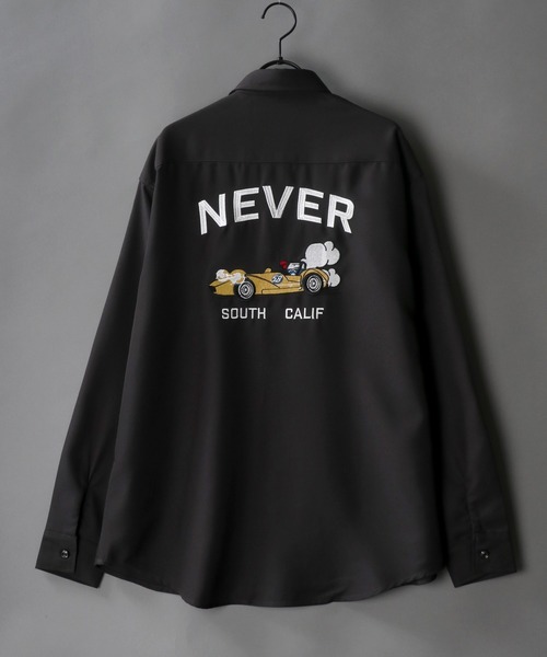 SITRY(シトリー)の「別注 Back stitch Regular collar shirt/バックステッチ レギュラーカラー トロミシャツ(シャツ/ブラウス・メンズ・ホワイト/チャコールグレー/ブラック/ベージュ/ブルー/ブラウン/ブルー系その他/グリーン/ブラック系その他/ベージュ系その他/ホワイト系その他/ホワイト系その他2/ブラック系その他2/ブラック系その他3・LL/M/L)」の9枚目の写真