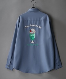 別注 Back stitch Regular collar shirt/バックステッチ レギュラーカラー トロミシャツ