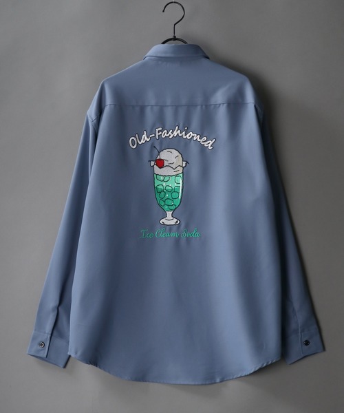SITRY(シトリー)の「別注 Back stitch Regular collar shirt/バックステッチ レギュラーカラー トロミシャツ(シャツ/ブラウス・メンズ・ホワイト/チャコールグレー/ブラック/ベージュ/ブルー/ブラウン/ブルー系その他/グリーン/ブラック系その他/ベージュ系その他/ホワイト系その他/ホワイト系その他2/ブラック系その他2/ブラック系その他3・LL/M/L)」の13枚目の写真