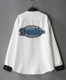 別注 Back stitch Regular collar shirt/バックステッチ レギュラーカラー トロミシャツ