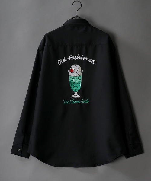 SITRY(シトリー)の「別注 Back stitch Regular collar shirt/バックステッチ レギュラーカラー トロミシャツ(シャツ/ブラウス・メンズ・ホワイト/チャコールグレー/ブラック/ベージュ/ブルー/ブラウン/ブルー系その他/グリーン/ブラック系その他/ベージュ系その他/ホワイト系その他/ホワイト系その他2/ブラック系その他2/ブラック系その他3・LL/M/L)」の5枚目の写真